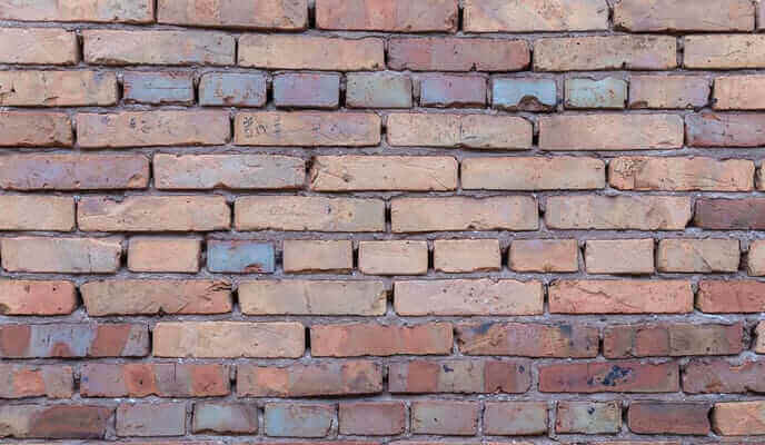 brick wall with deteriorating joints