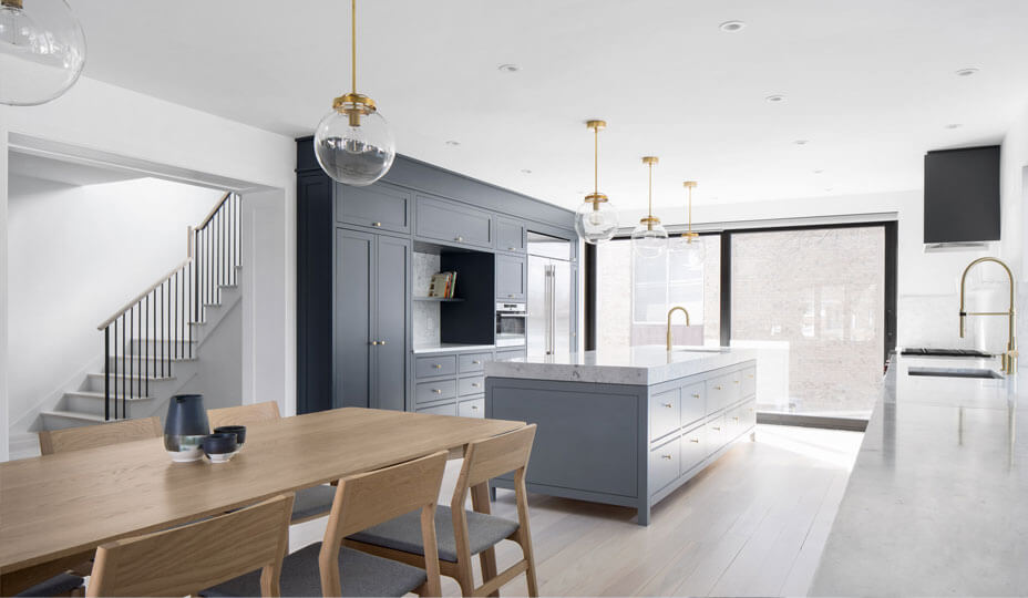 kitchen-with-blue-gray-cabinets
