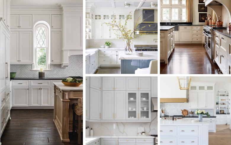 traditional contemporary basic white shaker cabinets