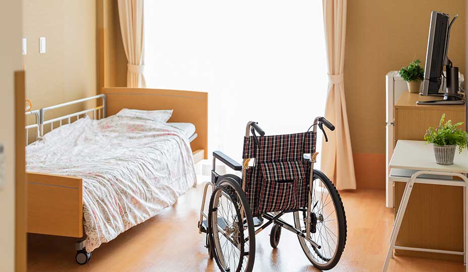 bedroom designed for people with reduced mobility