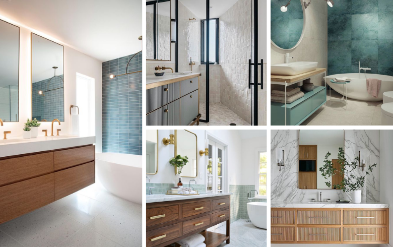 lavish bathroom vanities in different contemporary styles