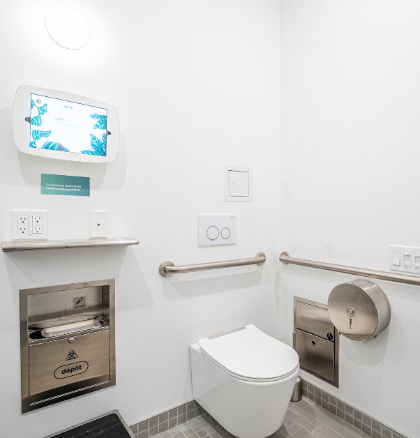 Salle de bain d'une clinique