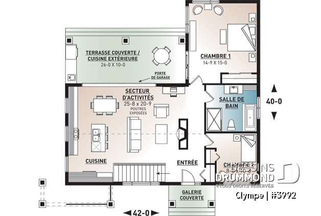 model olympe plan new single storey house dessins drummond