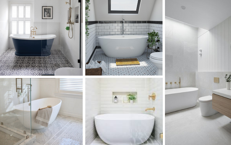 baignoires autoportantes de formes uniques pour salles de bains de luxe