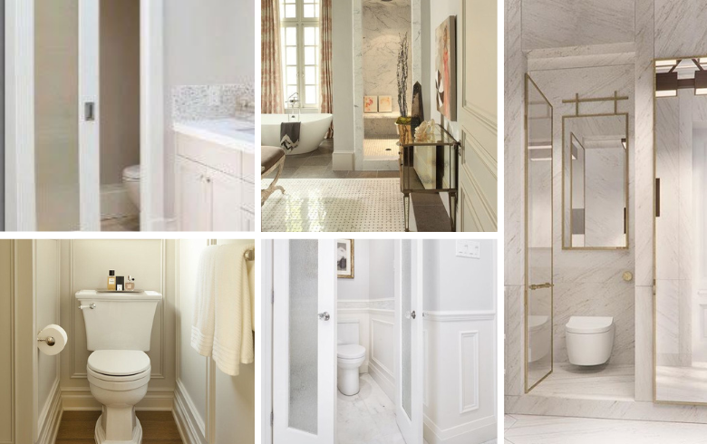 neutral tone luxury water closets for bathroom