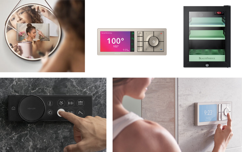 Future bathroom gadgets with temperature control