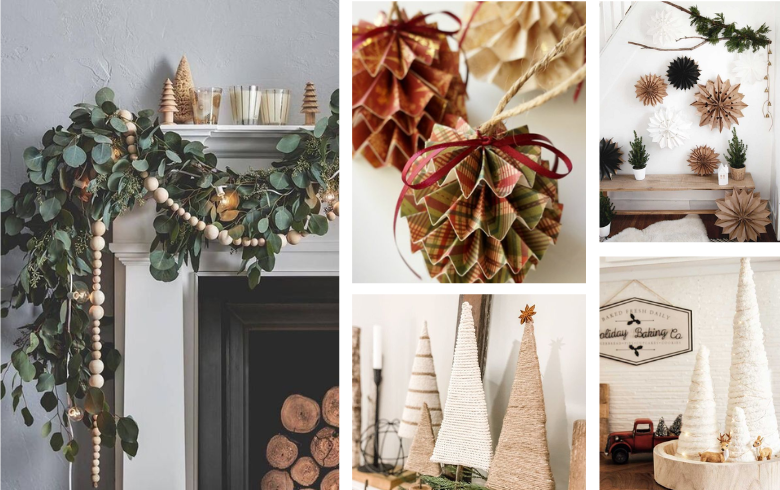 DIY christmas decorations made with paper