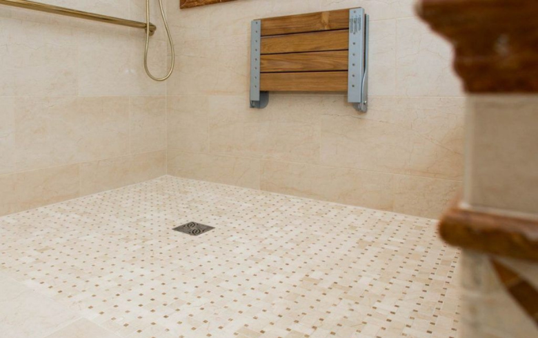 anti-slip white shower tiles