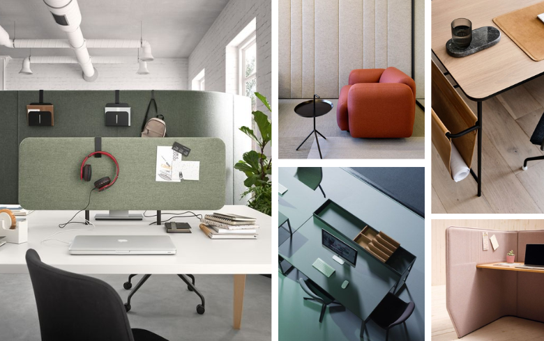 tendances de bureau avec bureaux de style minimaliste pour génération Y