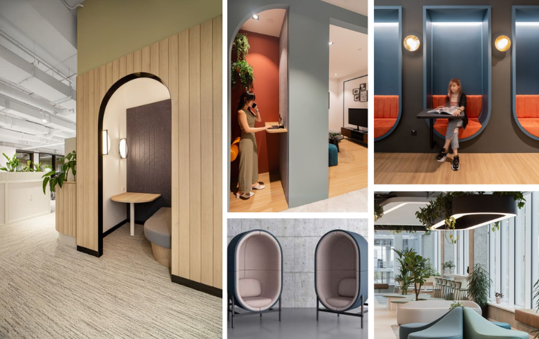 office trend with curved walls and chairs