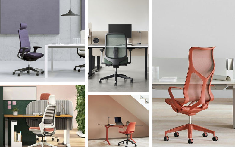 office trends with comfortable chairs and standing desk